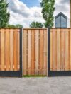Tuinscherm Hardhout geschaafd 21 planks - Afbeelding 2