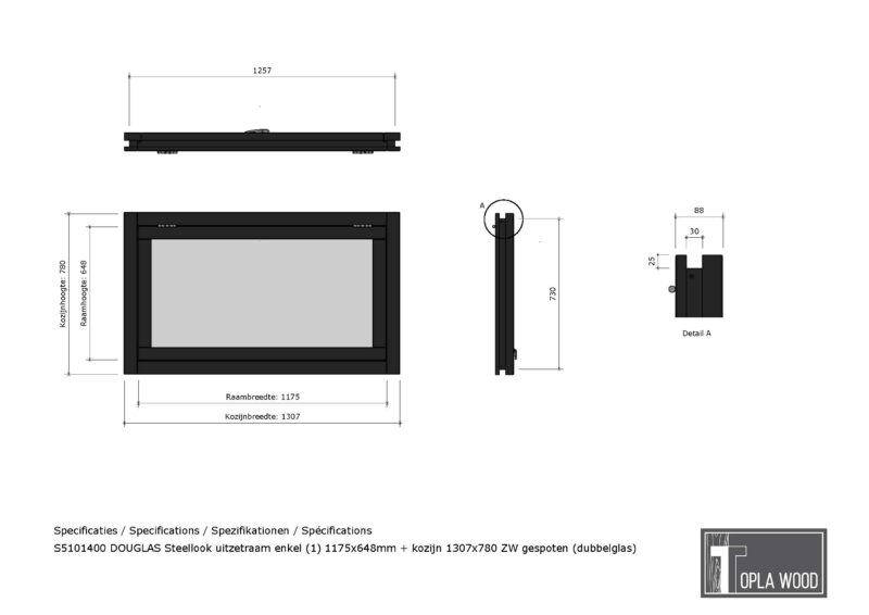 Douglas Steellook uitzetraam - Afbeelding 2