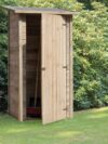 Tuinkast Veluwe vuren groen geïmpregneerd incl. dakleer 93 x 66 x 183cm - Afbeelding 2