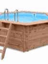 Luxe houten zwembad Mambo Beach 355 x 307 x 116 cm