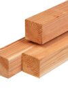 Paal Douglas 8,5x8,5cm Geschaafd
